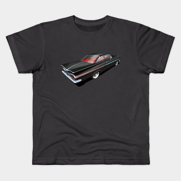 1959 Chevrolet Impala in Black Kids T-Shirt by candcretro